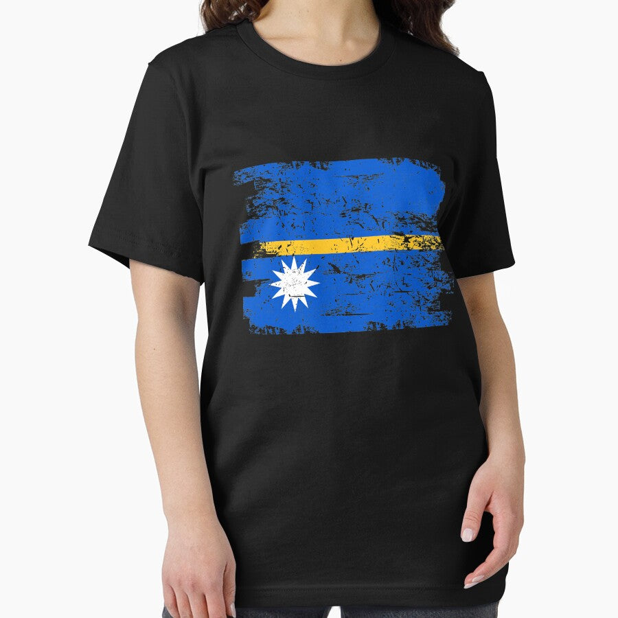Nauru Shirt Gift Country Flag Patriotic Travel Oceania Light by threadsmonkey