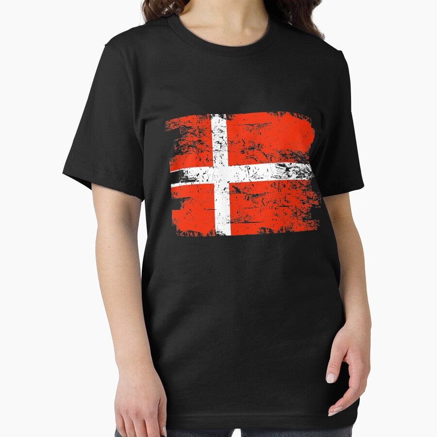 Denmark Gift Country Flag Patriotic Travel Shirt Europe Light by threadsmonkey