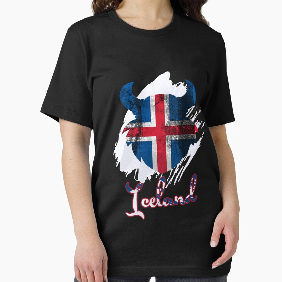 Iceland Soccer Jersey Shirt Vintage Style Iceland Flag by CreativeStrike