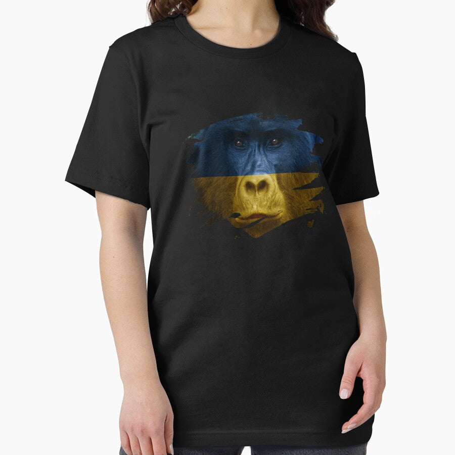 Ukraine Gorilla Flag by ockshirts