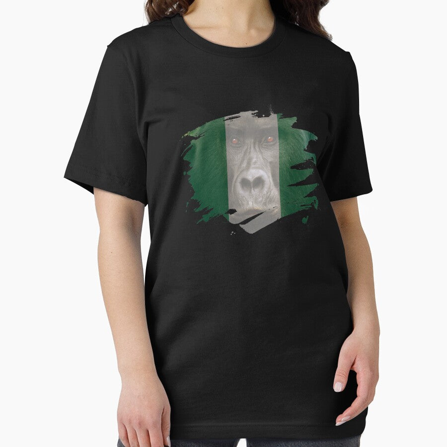 Nigeria Gorilla Flag by ockshirts