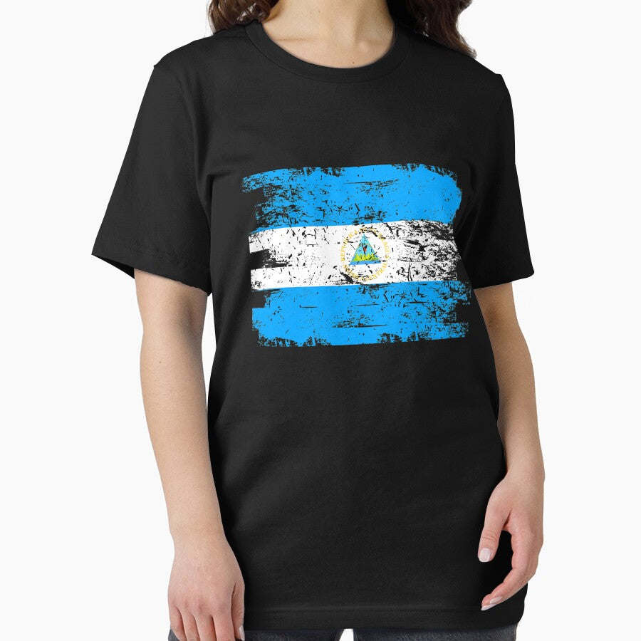 Nicaragua Flag Gift Country Patriotic Travel Shirt Americas Light by threadsmonkey
