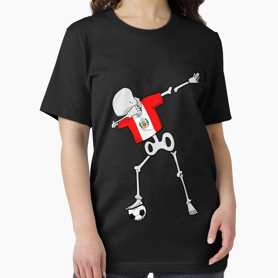 Dabbing Soccer Football Skeleton Peru by melsens