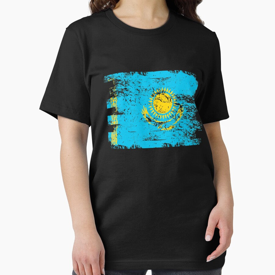 Kazakhstan Shirt Gift Country Flag Patriotic Travel Asia Light by threadsmonkey