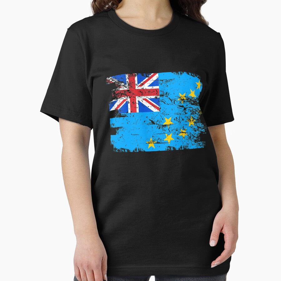 Tuvalu Shirt Gift Country Flag Patriotic Travel Oceania Light by threadsmonkey