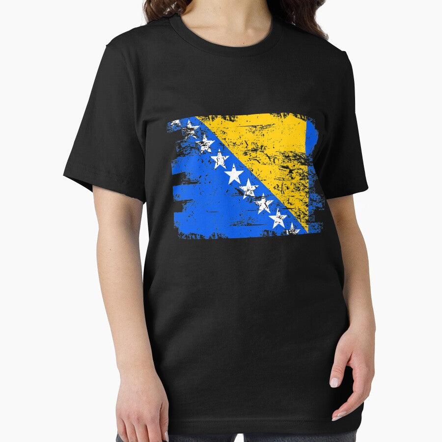 Bosnia Herzegovina Gift Country Flag Patriotic Travel Shirt Europe Light by threadsmonkey