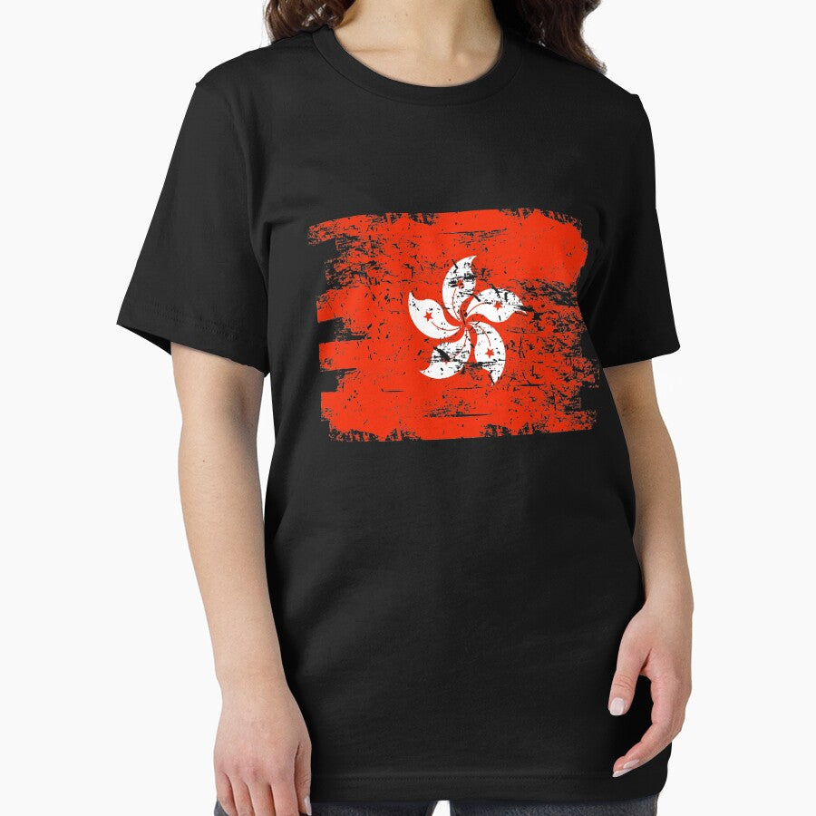 Hong Kong Shirt Gift Country Flag Patriotic Travel Asia Light by threadsmonkey