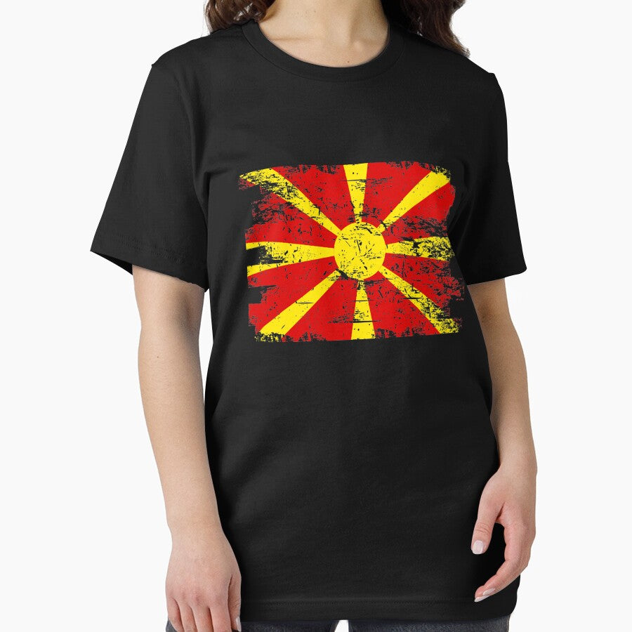 Macedonia Gift Country Flag Patriotic Travel Shirt Europe Light by threadsmonkey