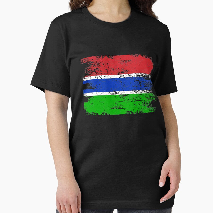 Gambia Shirt Gift Country Flag Patriotic Travel Africa Light by threadsmonkey