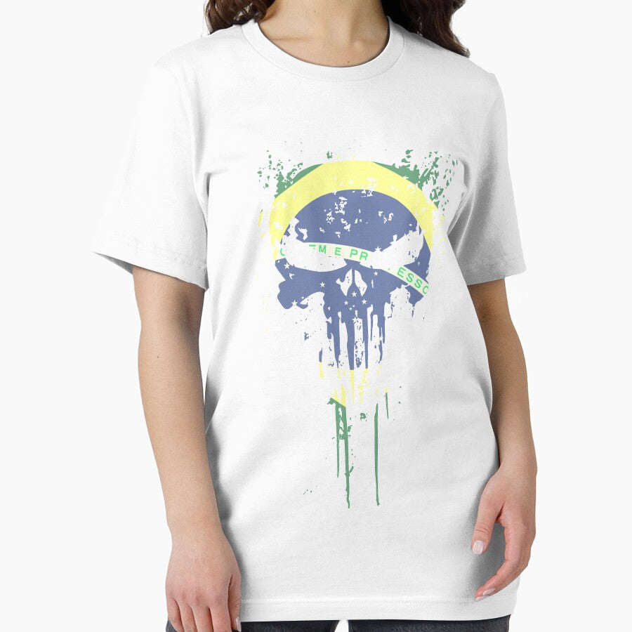 Brazil Flag  Skull design by AEGMEDIA