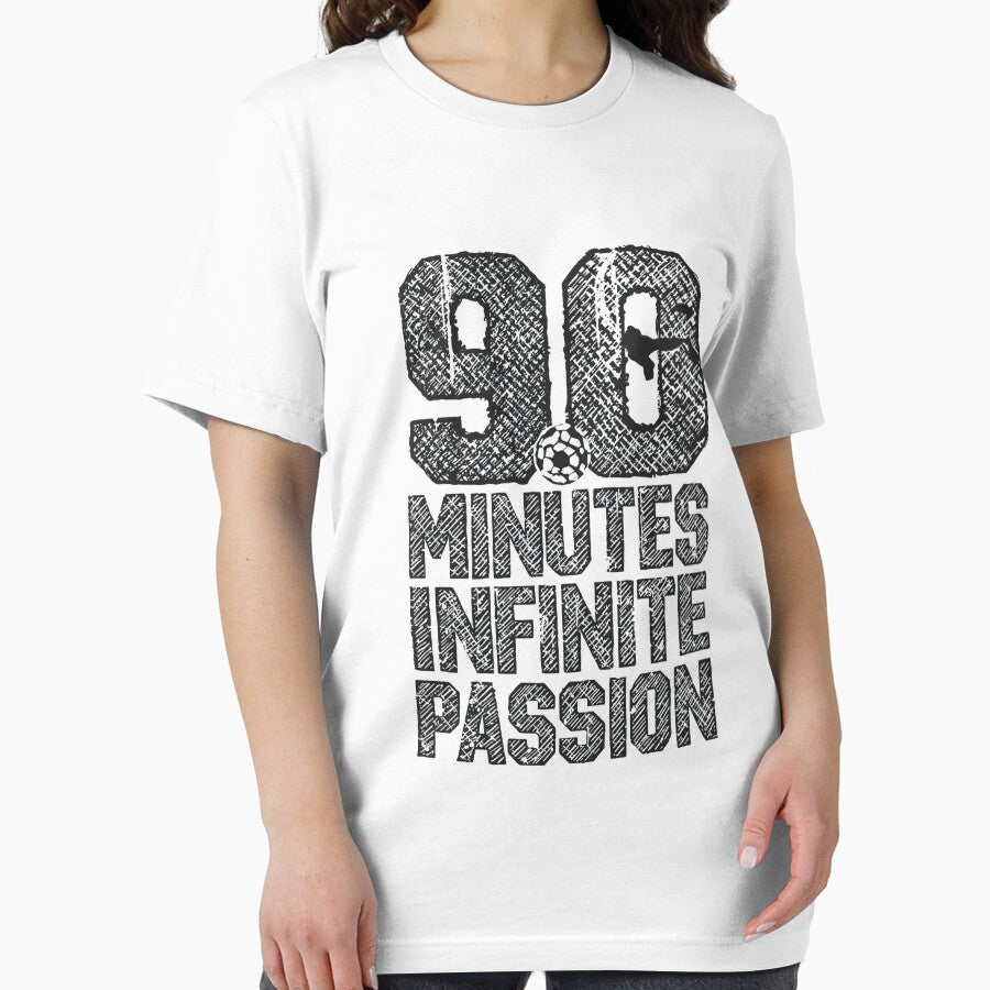 90 Minutes Infinite Passion - Grunge Football Quote by ConfuseLab Alt