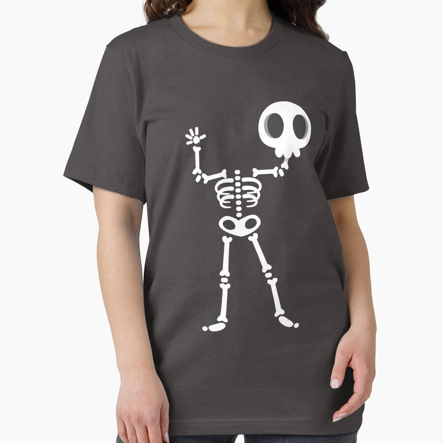 Halloween White Skeleton -Dabbing Skeleton White  Soccer T Shirt Halloween Costume Skull Funny Scary Gift by Al Collections