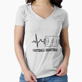 Football Heartbeat ECG Soccer Field — Minimalist Fan Design by David Mateo ArtWorks