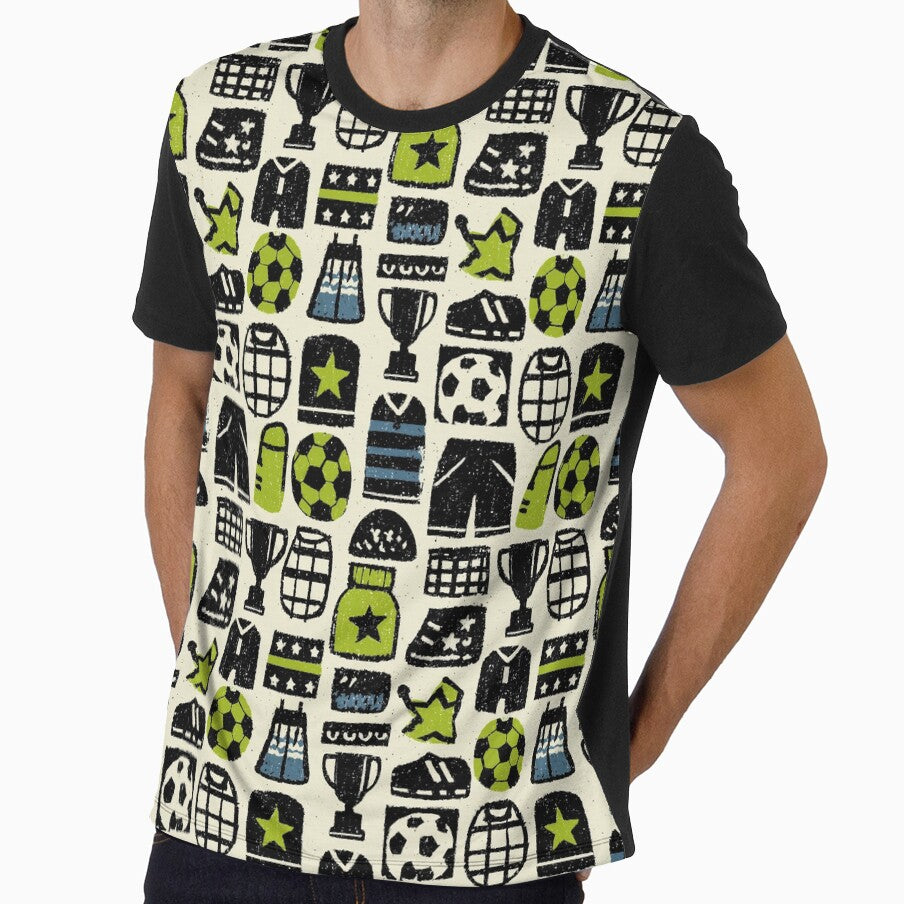 Classic Soccer Gear Hand Drawn Pattern by Piotrek0001