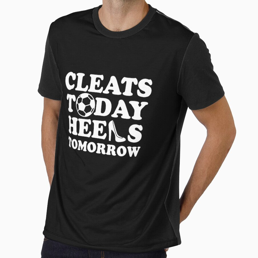 Cleats Today Heels Tomorrow Soccer - reverse color by Louise-Mae