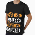 Eat Sleep Softball Repeat Funny Teens Girls Boys Kids Men by 07Art