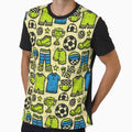 Vibrant Blue and Yellow Sports Pattern by Piotrek0001