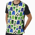 Blue Team Soccer Jersey Seamless Pattern by Piotrek0001