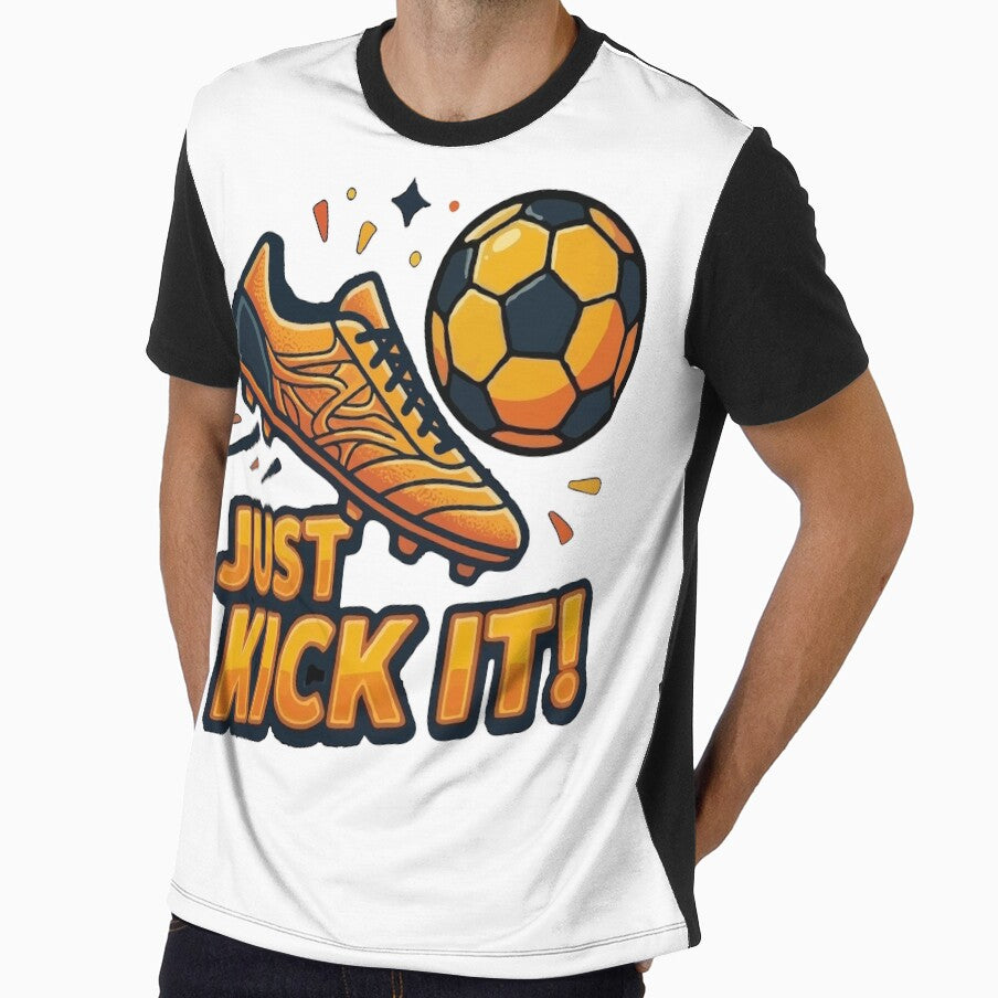 Just Kick It Soccer Cleat and Football Art by AMOZUnique