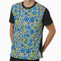 Cool Blue Football Gear Seamless Art by Piotrek0001