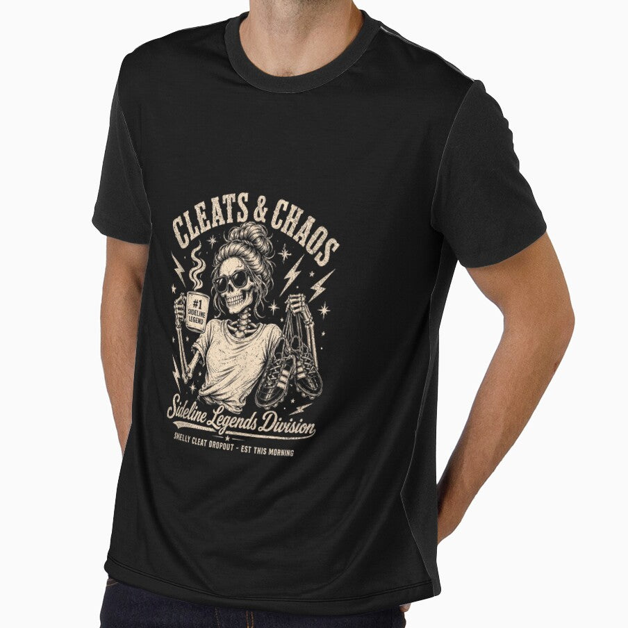 Cleats & Chaos Skeleton Soccer Mom, Funny Sideline Legends by AndersonLFernan
