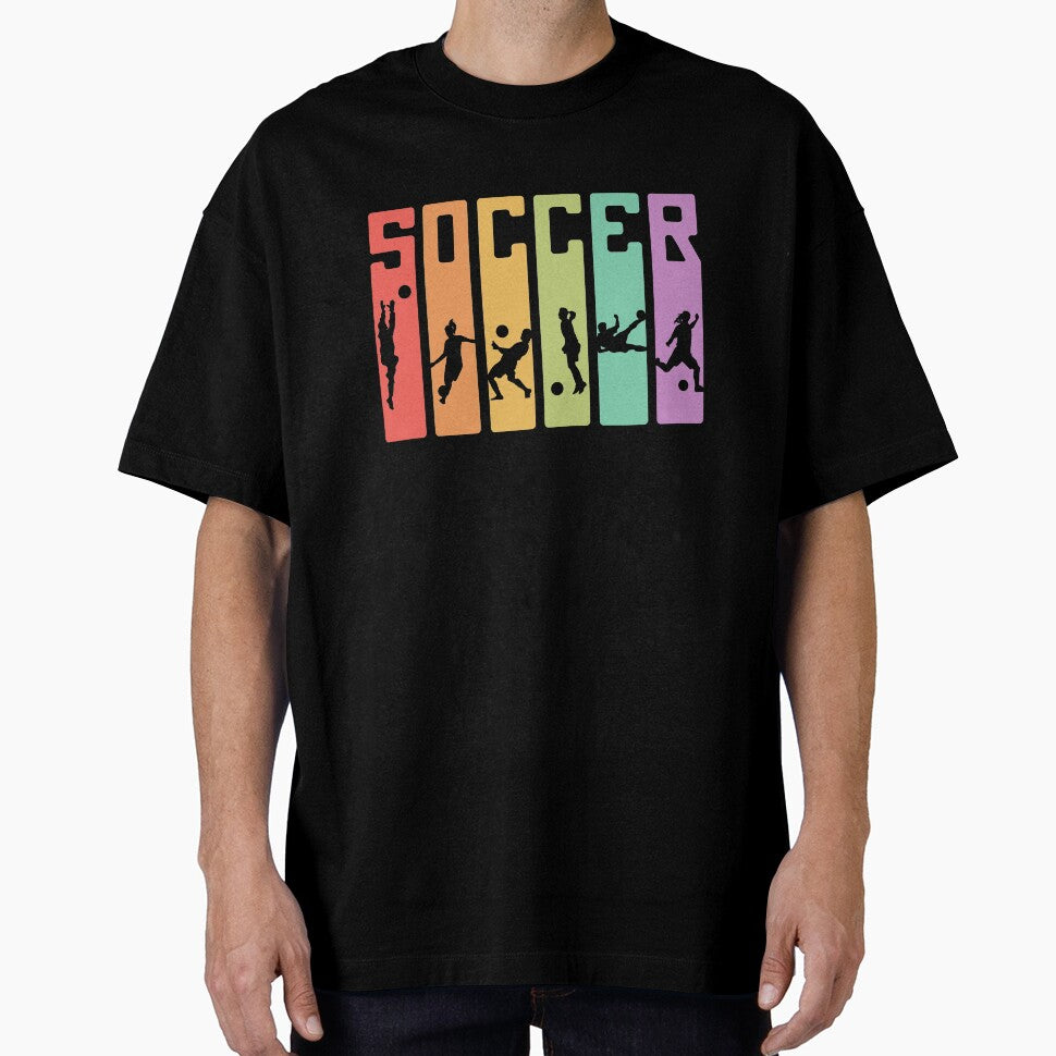 Retro Striped Soccer Design - Alyssa Koerber by Alyssa Koerber