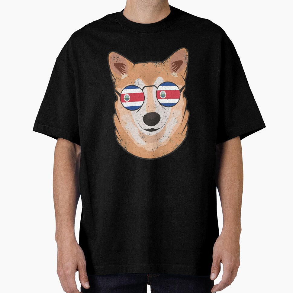 Vintage Patriotic Shiba Inu Costa Rican Flag by feether-store
