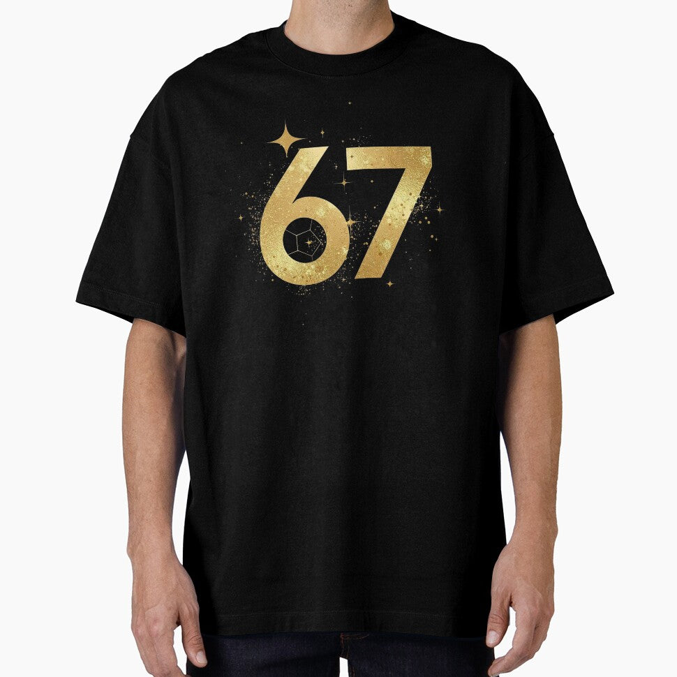 67 Soccer Six Seven – Minimal Cosmic Line-Art Design for Soccer Fans by SaritaVerseArt