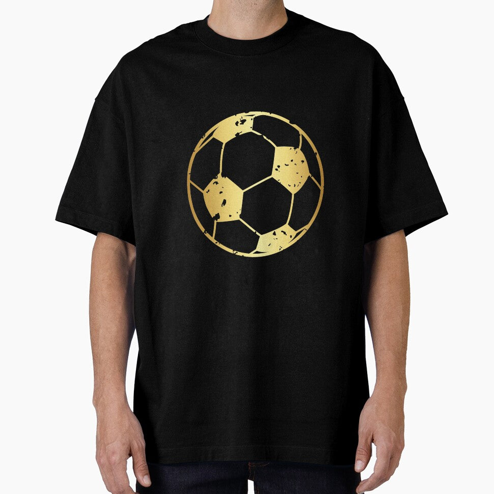 Gold Grunge Soccer Ball by Mysewcuteboutiq