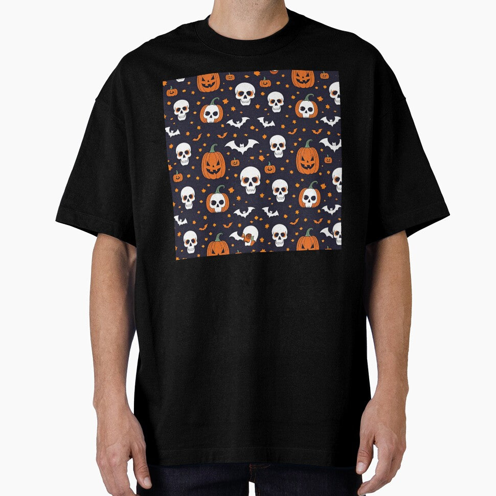 Halloween Themed pattern, skull, vector, seamless, cartoon, illustration, icon, cute, symbol, set, soccer, football, design, halloween, animal, sign, panda, bone, wallpaper, heart, sport, ball, textur by GoodBestDesigns