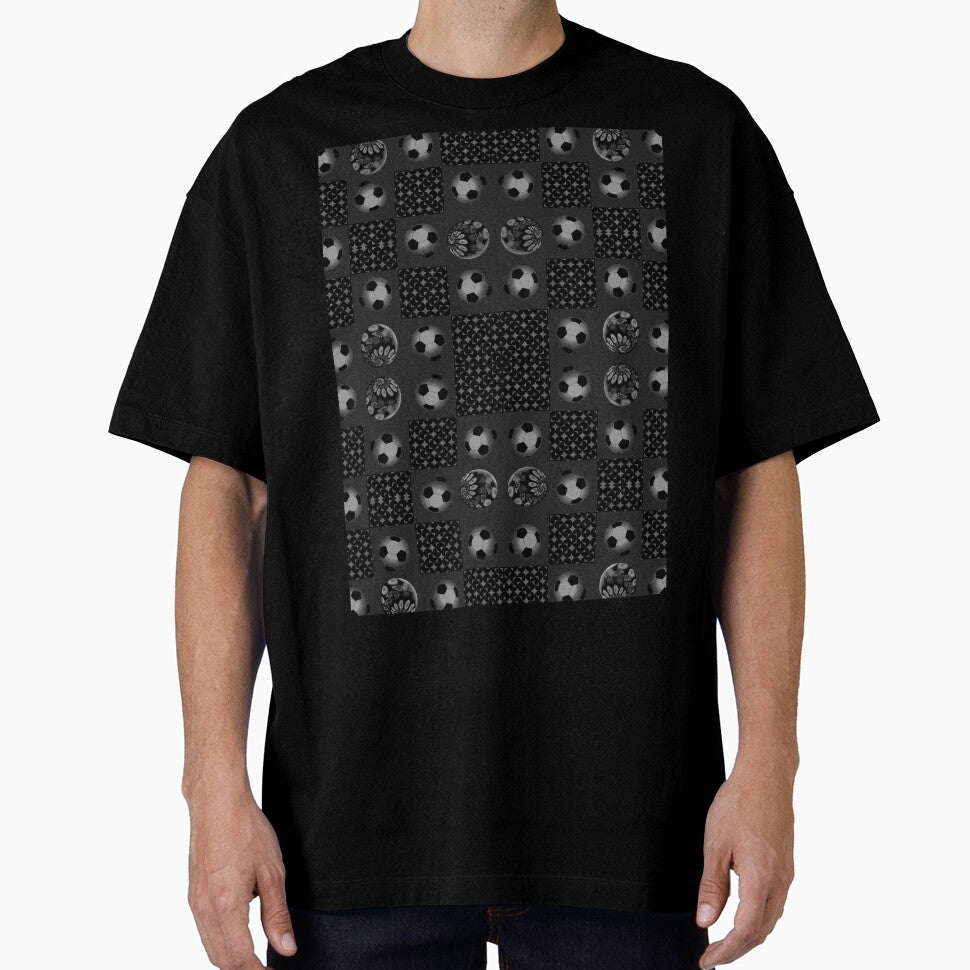 Black and white soccer ball pattern by ivanoel
