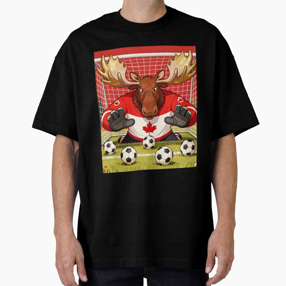 Canadian Moose Soccer Goalkeeper Illustration by HappySproutArt