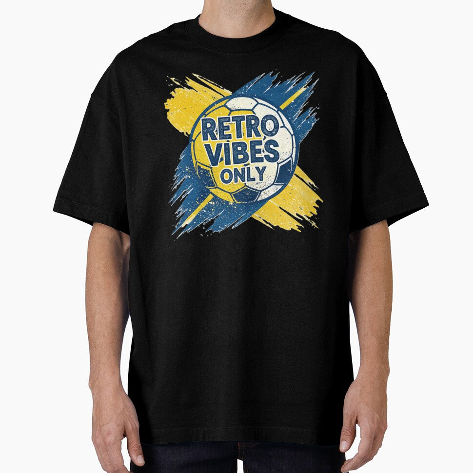 Retro Vibes Only – Vintage Soccer Ball Design by RAVisuals