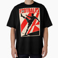 Retro Football Poster with Kicking Player Silhouette by Koalangel