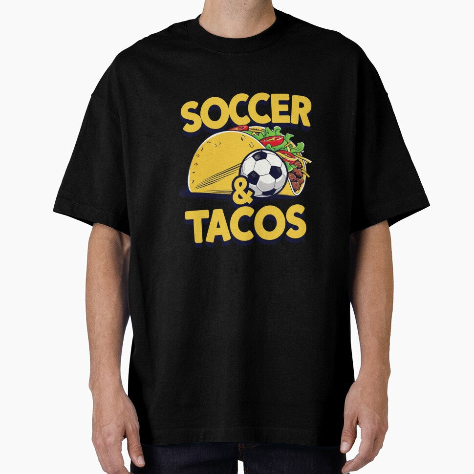 Soccer And Tacos Funny Food And Sports Graphic Design by haitrieuic96
