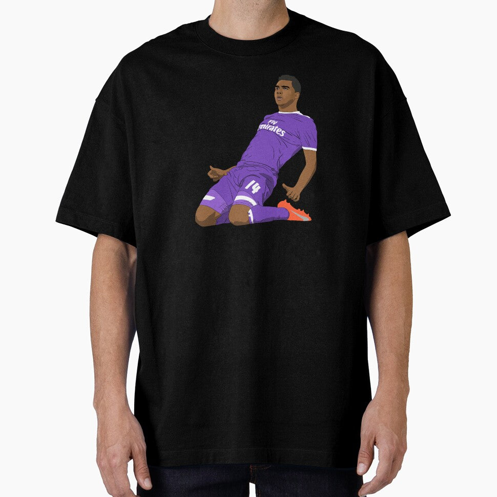Carlos Henrique Casemiro Knee Slide Goal Celebration Madrid by PiscesVibes