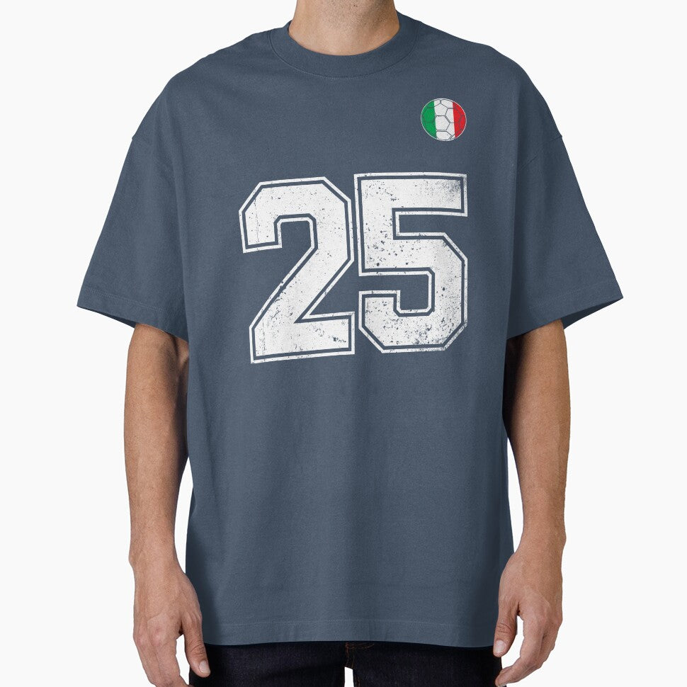 Italy Soccer Number 25 Vintage Sports Fan by RoyesButler