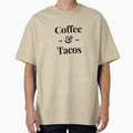 Coffee And Tacos Funny Coffee Mug Personalized Kawaii Coffee Cup Bar Sign Decor Print Art Gift Coffee Lover Gift by TeesByDesign