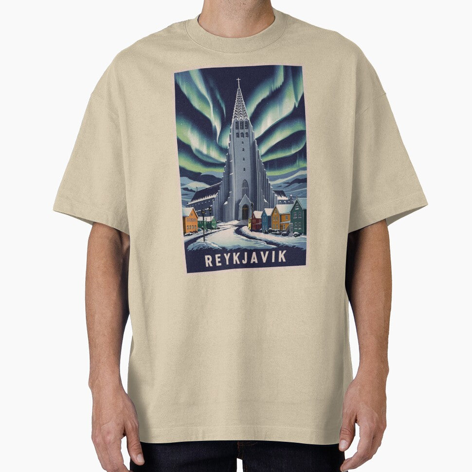 Reykjavik Vintage Travel Poster by TravelerRat