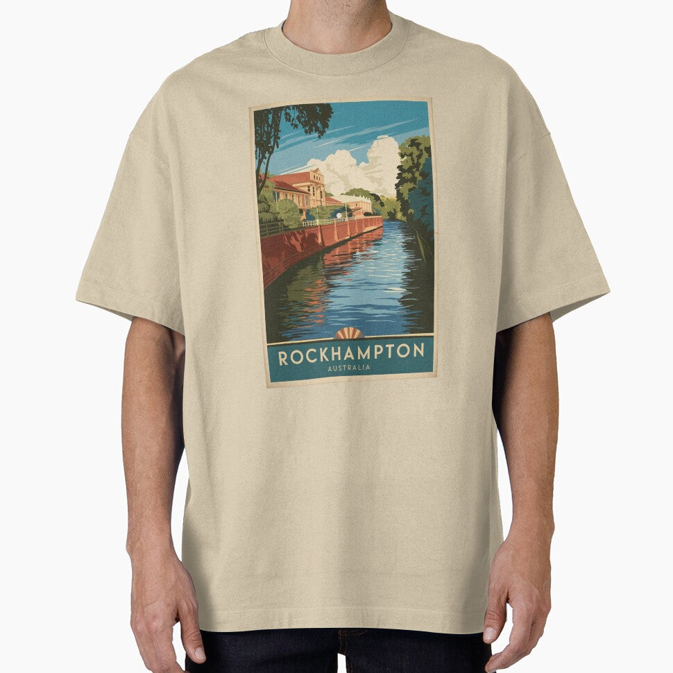 Rockhampton Vintage Travel Poster by TravelerRat