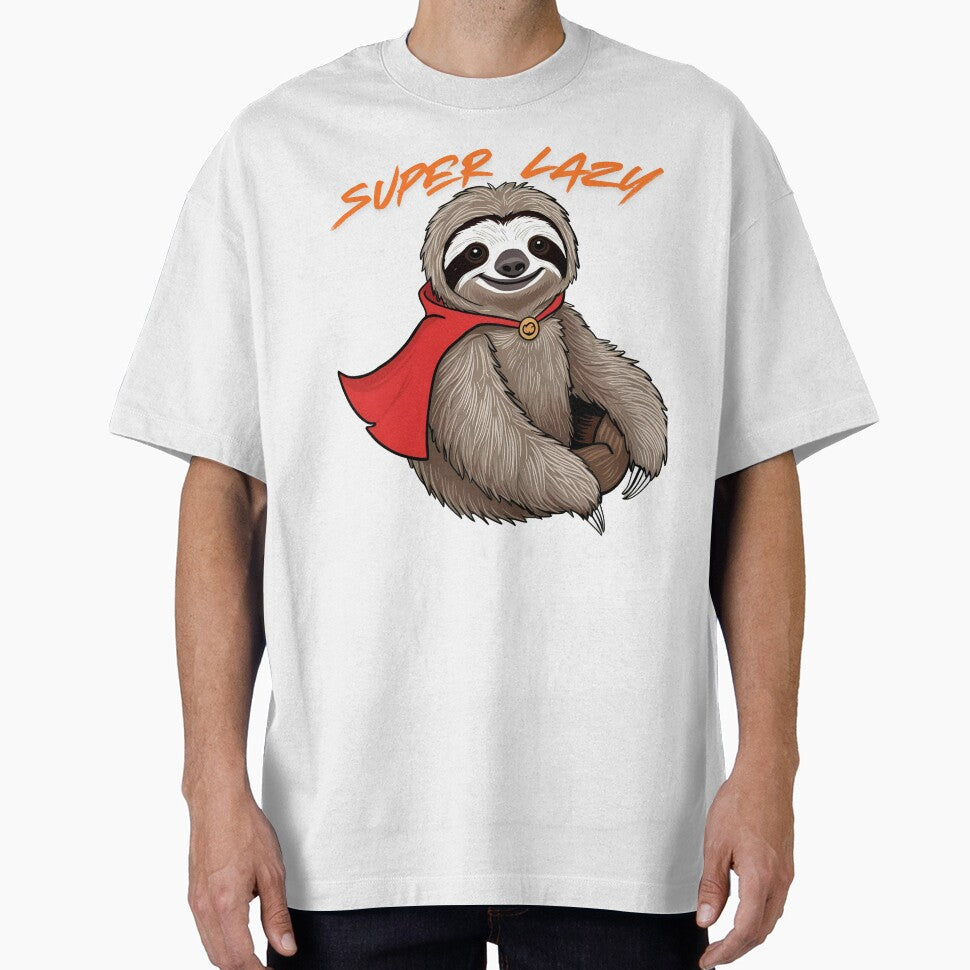 Super Lazy Sloth with a Cape by DaynDadsDesign