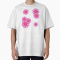Pink Flowers Simple Drawing by AveryZi