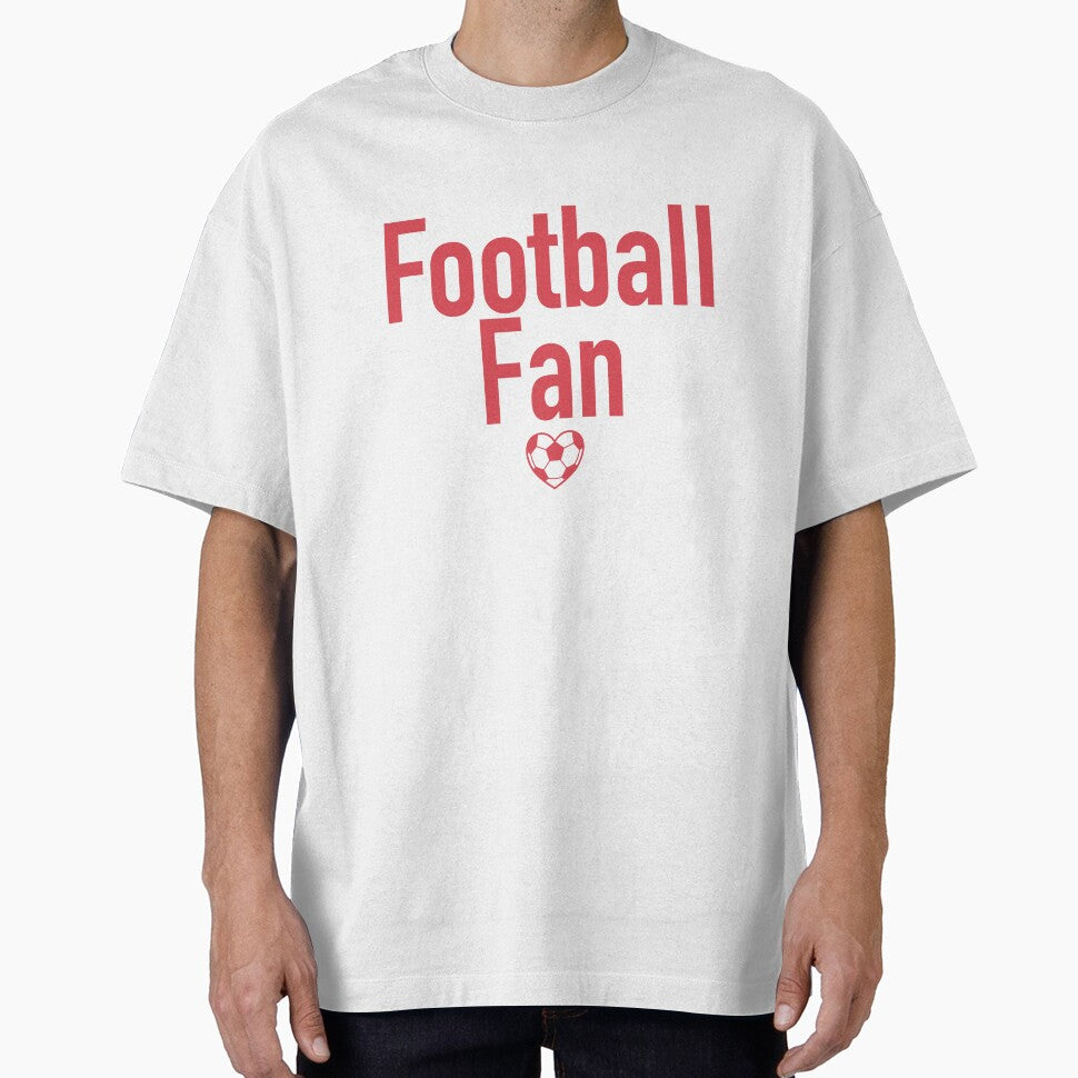 Football Fan Heart Typography Red by Anne97s