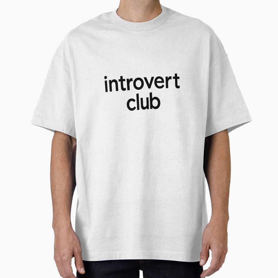 Introvert Club Minimalist Typography – Funny Introvert Quote Aesthetic Design by ArtWaveStudio8