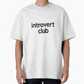 Introvert Club Minimalist Typography – Funny Introvert Quote Aesthetic Design by ArtWaveStudio8