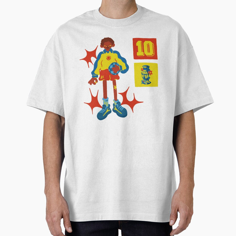Soccer Character Retro Number 10 Mascot by Oniyasha