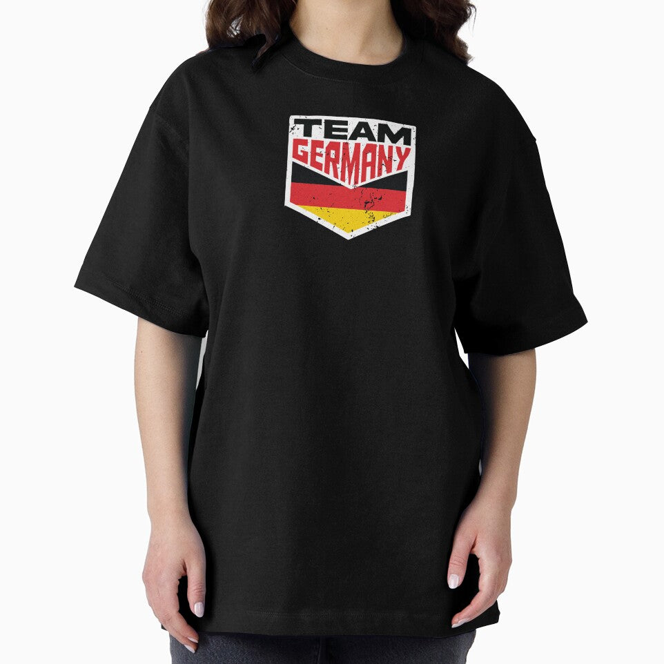Team Germany, Deutsch Distressed Flag, Vintage Supporter Sport by ramenrose