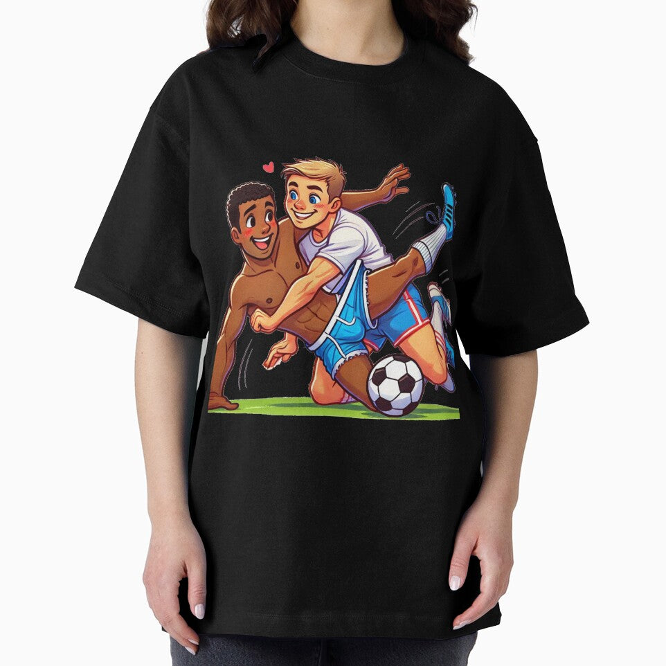 Ooops! Football Fun Daddies - LGBTQ Gay Pride Berber Brushstrokes Graphic Design by ItsAKinkThing