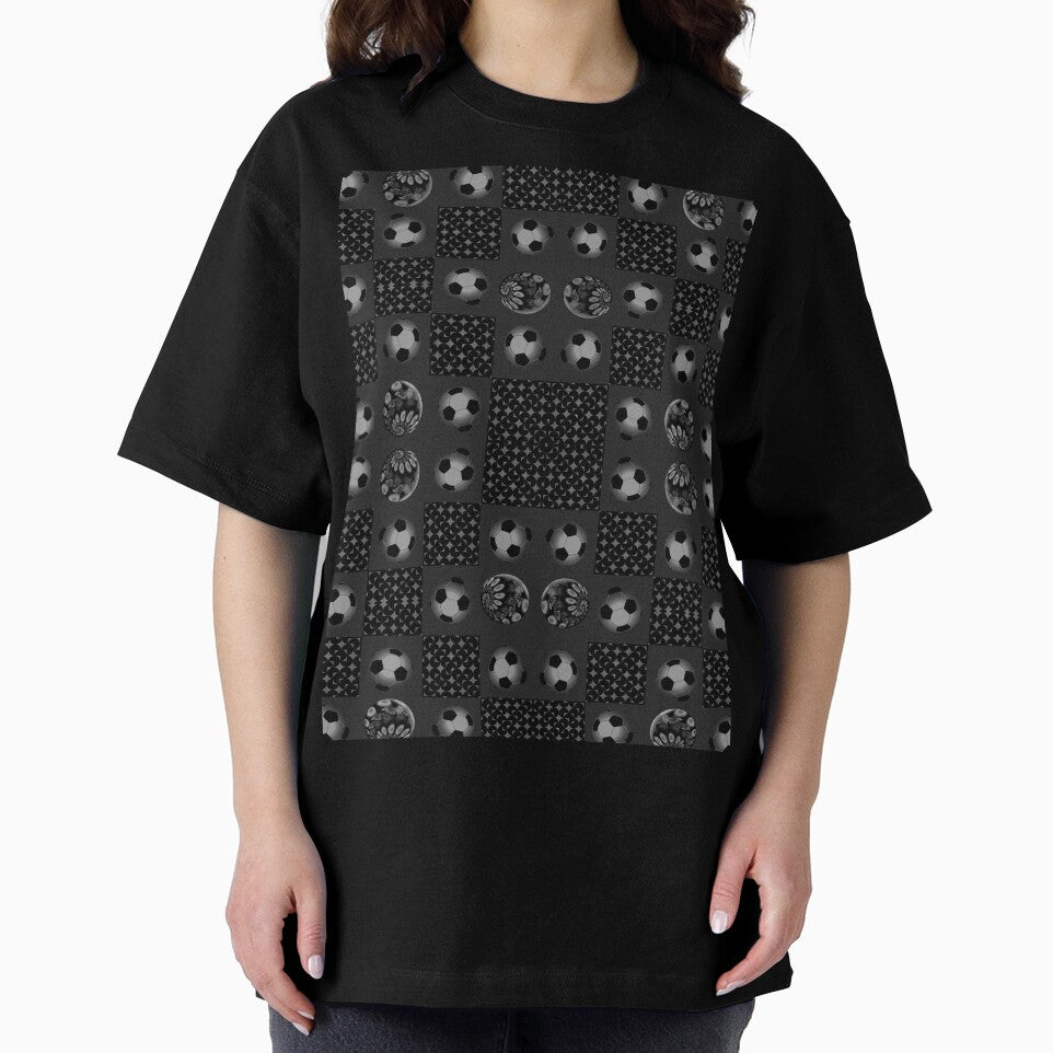 Black and white soccer ball pattern by ivanoel
