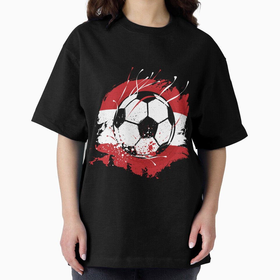 Austrian Football Austrian Flag Grunge Soccer fan by Designer-Girl